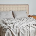 Light gray sheet set5 - flat and fitted sheets and 2 pillowcases 