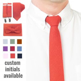 Burnt orange (sienna) necktie