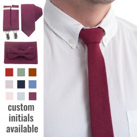 Burgundy (wine/cabernet) tie