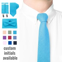 Turquoise (malibu) neck tie