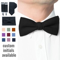 Black bow tie