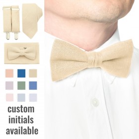 Beige (champagne) bow tie Beige (champagne) bow tie