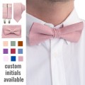 Linen dusty rose (ballet) bow bowties23 