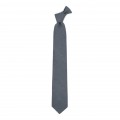 Linen charcoal gray (pewter/steel gray) necktie