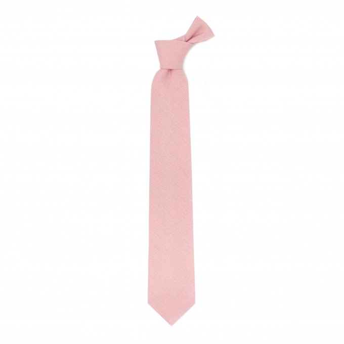 Linen dusty rose (ballet) ties and pocket square