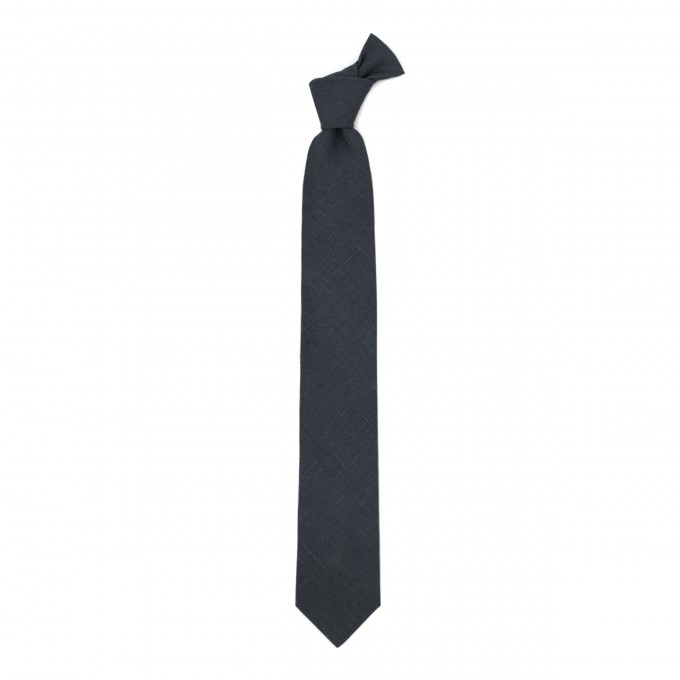 Black tie and pocket square