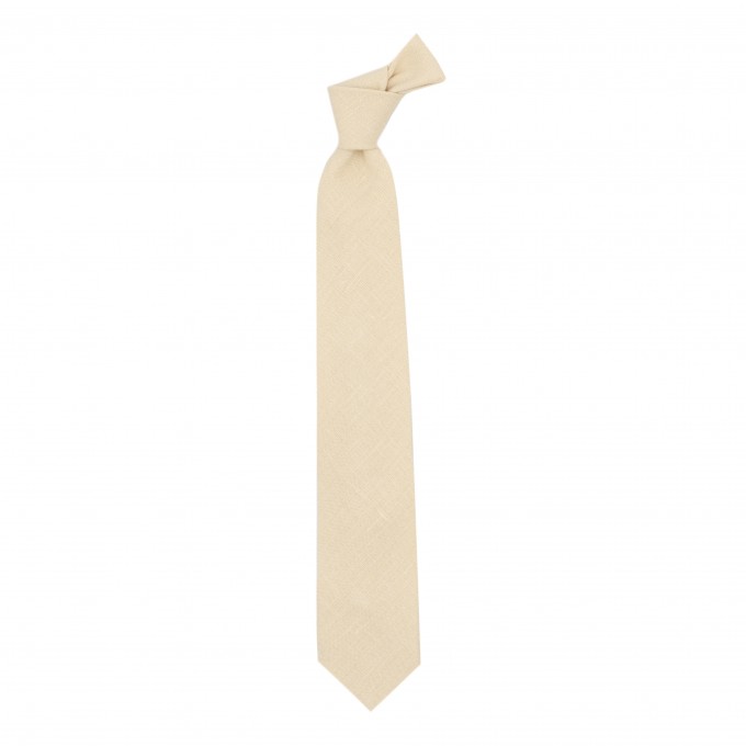 Linen beige (champagne) tie