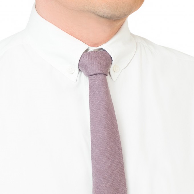 Linen lavender haze tie and pocket square