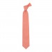 Linen coral (parfait) necktie and pocket square
