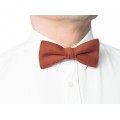 Linen cinnamon bow tie