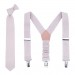 Linen blush pink (cameo) suspenders