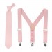 Linen dusty rose suspenders