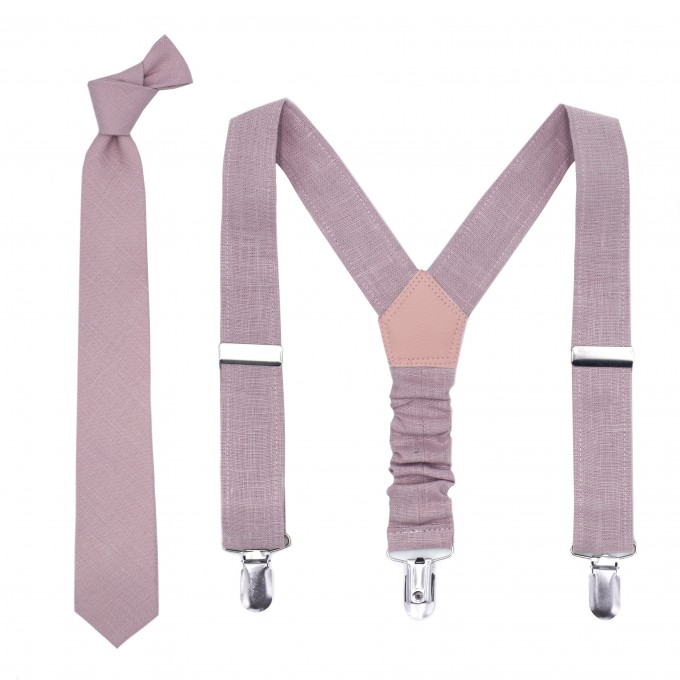 Linen lavender (lavendrhaze) tie