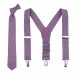 Linen mauve (wisteria) suspenders