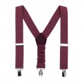 Linen burgundy (wine/cabernet) suspenders30