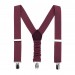 Linen burgundy (wine/cabernet) suspenders30