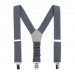 Linen charcoal gray (pewter / steel gray) suspenders20