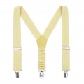 Linen light yellow (canary) suspenders