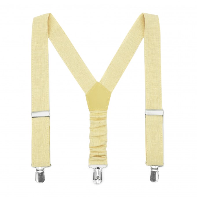Light yellow (canary) suspenders