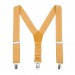 Linen mustard suspenders