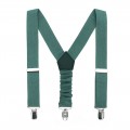 Linen forest green (hunter) suspenders29