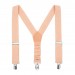 Linen peach suspenders