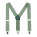 Linen sage green suspenders