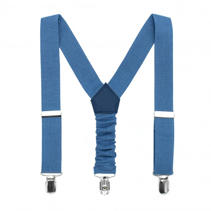 Linen steel blue suspenders11