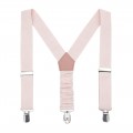 Linen petal pink suspenders