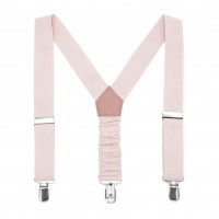 Petal pink suspenders