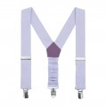 Linen light purple (iris) suspenders