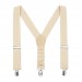 Linen beige (champagne) suspenders