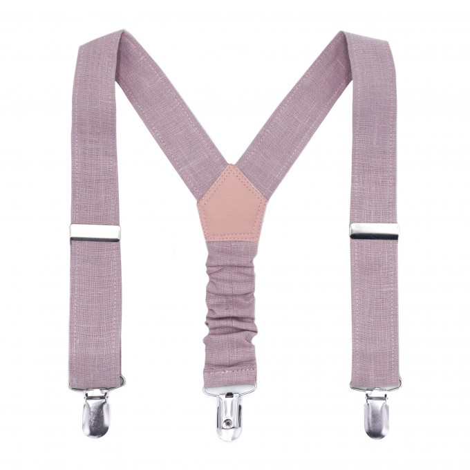 Linen lavender (lavendrhaze) suspenders