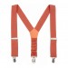 Linen burnt orange (sienna) suspenders