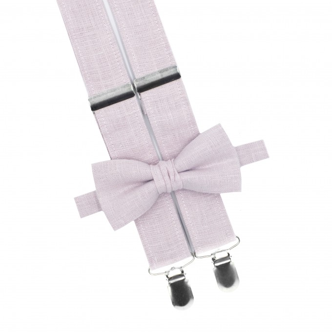 Blush pink (cameo) suspenders