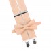 Peach (bellini) bow tie and suspenders