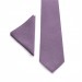 Mauve (wisteria) tie and pocket square