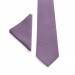 Linen mauve (wisteria) tie and pocket square