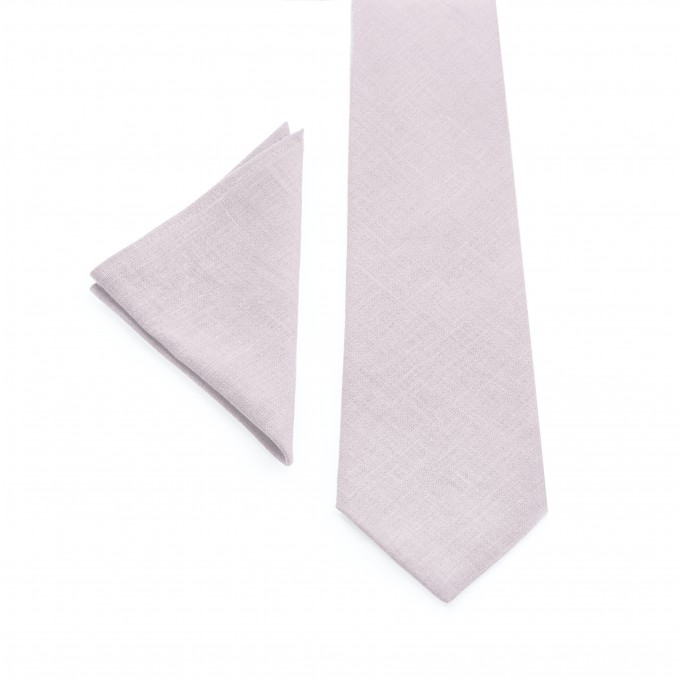 Linen blush pink pocket square