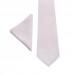 Linen blush pink pocket square