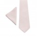 Linen petal pink tie and pocket square