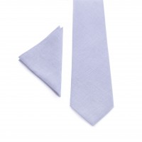 Light purple (iris) tie and pocket square