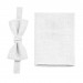 Linen white bow tie