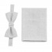 Linen light gray pocket square