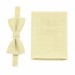 Linen light yellow (canary) bow tie