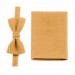 Linen mustard pocket square 