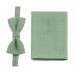 Linen sage green pocket square