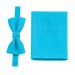 Linen turquoise pocket square