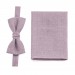 Linen lavender haze bow tie and pocket square