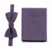 Linen plum bow tie
